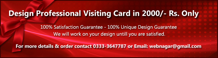 business card designer in karachi